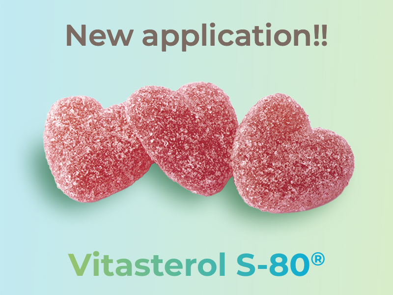Discover new applications for Vitasterol S-80 in gummy and liquid sachets to lower Cholesterol naturally
